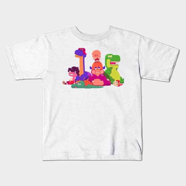 Bonk's Revenge Kids T-Shirt by paperbeatsscissors